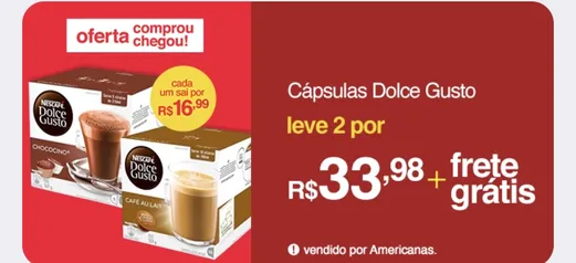 Café em Cápsula Nescafé Dolce Gusto Espresso - 10 Cápsulas