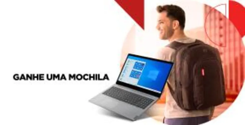 Compre Notebook Lenovo e ganhe uma mochila