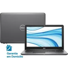 Notebook Dell Inspiron i15-5567-D30C Intel Core i5 8GB (AMD Radeon R7 M445 de 2GB) 1TB Tela LED 15,6" Linux - Cinza - R$ 2152