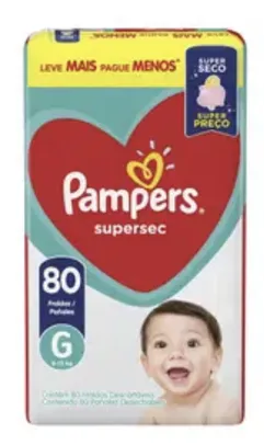 [Regional] Fralda Pampers SUPERSEC G 80 un.