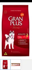 Ração Gran Plus Cães Menu Adultos Carne e Arroz - 15Kg