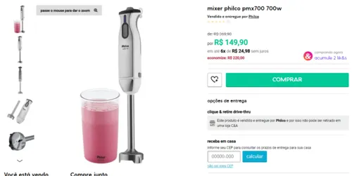 Imagem na descrição da promoção