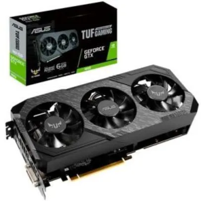 Placa de vídeo Asus TUF3 NVIDEA GeForce GTX 1660 6 GB, GDDR5 - TFU3-GTX1660-A6G-GAMING | R$1.000