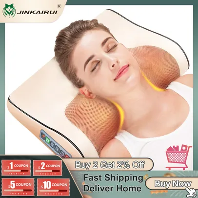 Massageador com aquecimento infravermelho Jinkairui | R$259