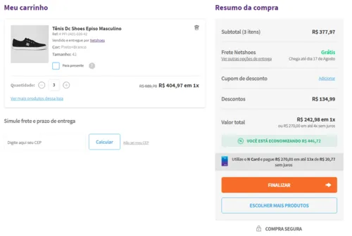 Imagem na descrição da promoção