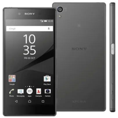 Smartphone Sony Xperia Z5 Preto com 32GB, Tela 5.2", Câmera 23MP, 4G, Android 5.1 e Processador Octa-Core de 64 bits