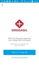 R$15 OFF em compras acima de R$50 Drogasil