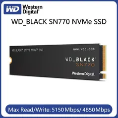 [taxa inclusa] SSD WD_Black SN770 1TB - R$305,79