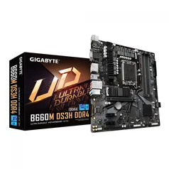 Placa Mãe Gigabyte B660M DS3H DDR4, Chipset B660, Intel LGA 1700, mATX, DDR4