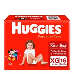 Fralda Descartável Huggies Supreme Care Jumbo XG 16 Unidades