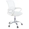 Imagem do produto Cadeira De Escritório Secretária Base Cromada Com Rodinha Fortt Lisboa Branca - CSF02-B