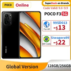 Smartphone POCO F3 6GB 128GB versão global | R$ 1616