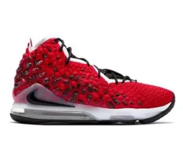 Nike LeBron James 17 Masculino - Vermelho e Branco