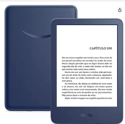 Novo Kindle 11ª Geração (lançamento 2022) – Mais leve, com resolução de 300 ppi e o dobro de armazenamento - Cor Azul