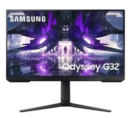 Monitor Gamer Samsung Odyssey G32 27" FHD 165Hz 1ms com ajuste de altura HDMI DP Freesync - LS27AG32