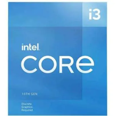 [App+C.Ouro] Processador Intel Core i3 10105F 3.7GHz (4.4GHz Turbo), 10ª Geração, LGA 1200 | R$598