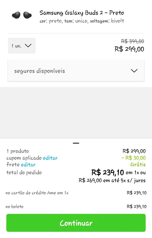 Imagem na descrição da promoção