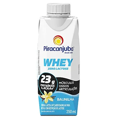 Whey Zero Lactose Sabor Baunilha Piracanjuba 250ml