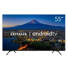 Smart TV Aiwa 55 AWS-TV-55-BL-01-A 4K UHD LED Dolby Vision Dolby Atmos HDR10 Android TV