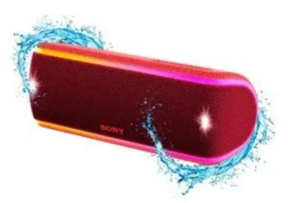 Caixa de som sem fios SRS-XB31, com Extra Bass, Iluminação multicolorida, efeitos sonoros, com design a prova d'água e poeira - R$450