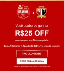 R$ 25,00 DESCONTO em Brahma