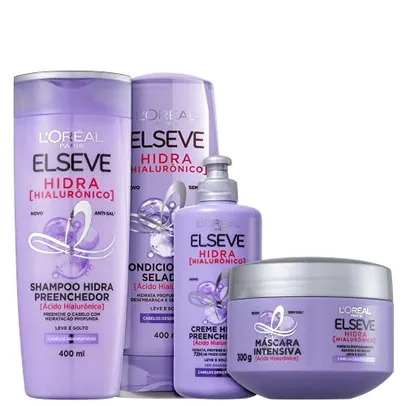 Kit Elseve L'Oréal Paris Hidra Hialurônico Preenchedor (4 Produtos)