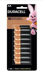 Pilha Duracell AA 16 unidades | R$ 25