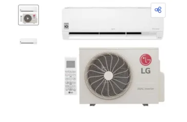 Ar Condicionado Inverter LG Dual Voice 24000 Btus Frio 220v