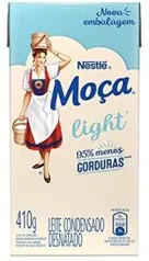 [Prime] Leite Condensado, Moça Light, 410g | Leve 4 pague 3 | R$4,67 cada