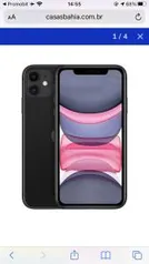 iPhone 11 Apple 64GB Preto | R$3889