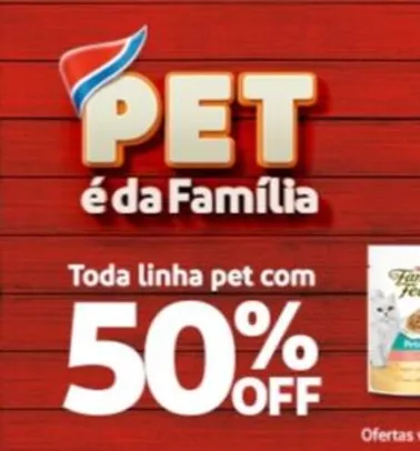 [Clube Extra] Toda linha Pet com 50% Off