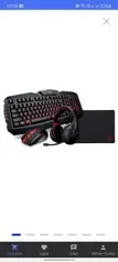 Combo Gamer 4 Em 1 Arsenal Dazz - Preto | R$260