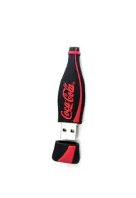 Pen Drive Garrafa Coca Cola USB 2.0 8GB Preto e Vermelho por R$ 22