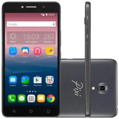 Smartphone Alcatel PIXI4 6 Preto OT8050 - Dual Chip, 3G, POR R$ 322