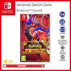 [Nintendo Switch]Pokémon Scarlet (CONTA NOVA)