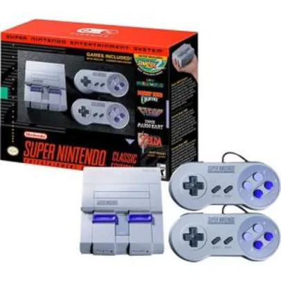 Super Nintendo Classic Edition + 2 Controles + 21 Jogos (Digitais) + Cabo HDMI - R$ 658