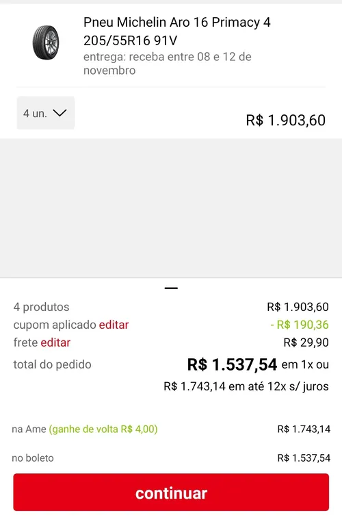 Imagem na descrição da promoção