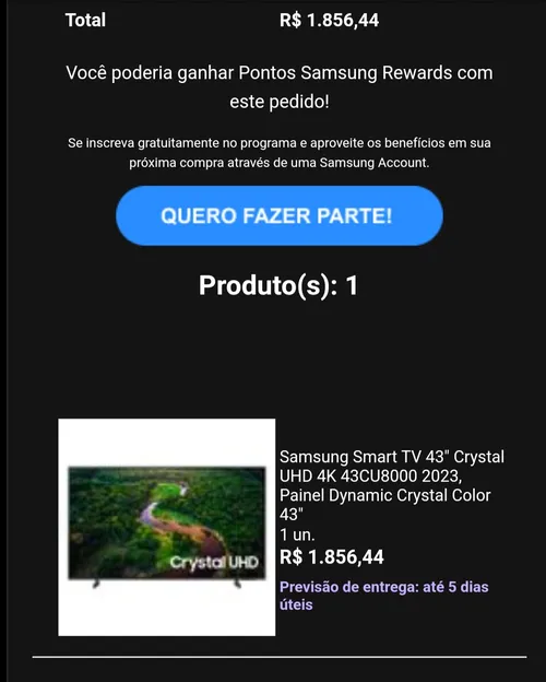 Imagem na descrição da promoção