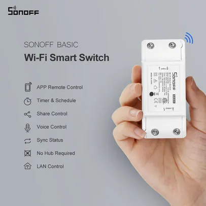 [Novos usuários] Interruptor Inteligente Sonoff Basic r2 | R$10