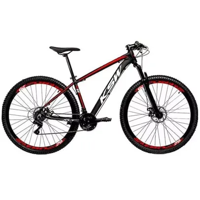 [APP] Bicicleta Aro 29 KSW Raider Z3X-Pro com 21 Marchas - Preta/Vermelha