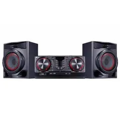 Mini System LG CJ44 XBoom Dual USB Função karaokê – 440W | R$ 759