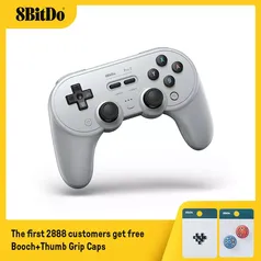 Controle Sem Fio 8BitDo Pro 2 para Nintendo Switch, PC, Android e Apple