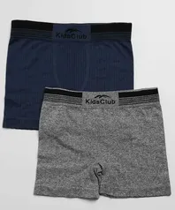 Kit 2 Cuecas Boxer Infantil Kids Club By Delrio