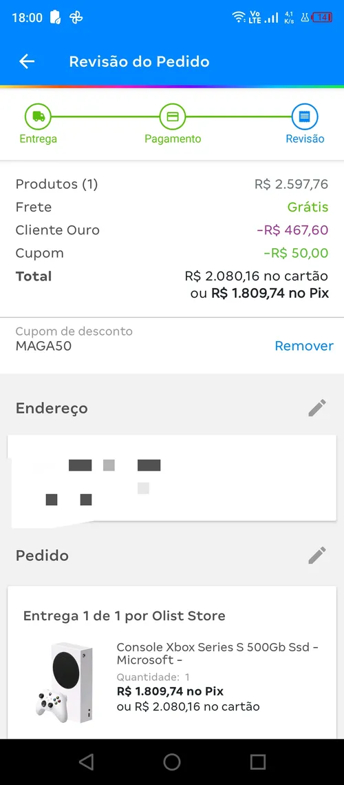 Imagem na descrição da promoção