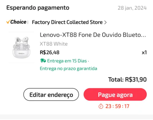 Imagem na descrição da promoção