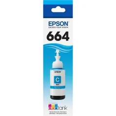 Tinta Original Epson EcoTank 664 Ciano