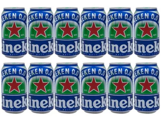 [Cliente Ouro] [SP, RJ, MG] 5 kits Cerveja Heineken 0.0 Pilsen Lager sem Álcool | R$25,04 cada