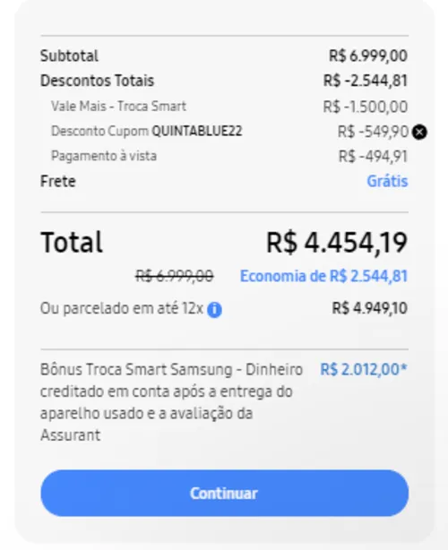 Imagem na descrição da promoção