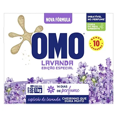 OMO Lava-Roupas Em Pó Com Ativo Concentrado Lavanda Caixa 800G Edição Especial