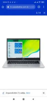 Notebook Acer Aspire 5 A514-53-339S Intel Core I3 8GB 512GB SSD 14` Windows 10 | R$3.099